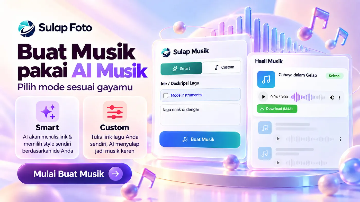 Fitur Baru: Sulap Musik AI — Buat Musik pakai AI Musik